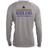 Shiloh Baptist Church ST361LS Sport-Tek LS Heather Colorblock Poly T-Shirt
