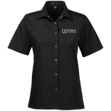 Trice Funeral Home M545W Harriton Ladies' Snap Closure Short-Sleeve Shirt