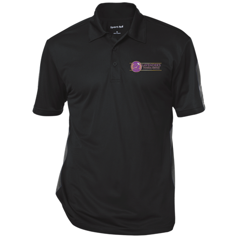 Lavenders Funeral Service ST695 Sport-Tek Performance Textured Three-Button Polo