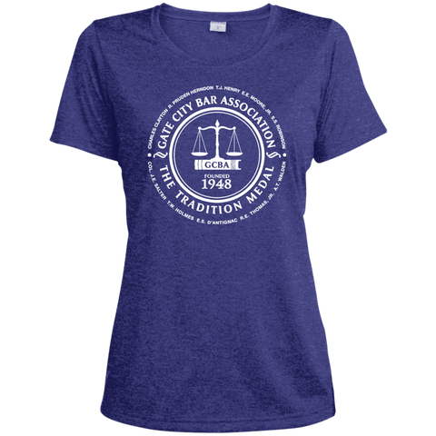 Gate City Bar LST360 Sport-Tek Ladies' Heather Dri-Fit Moisture-Wicking T-Shirt
