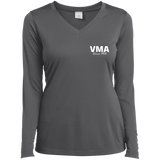 VMA LST353LS Sport-Tek Ladies' LS Performance V-Neck T-Shirt