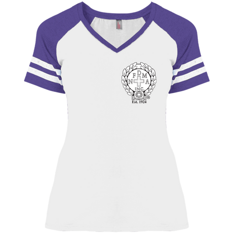 NFD&MA DM476 Disctrict Ladies' Game V-Neck T-Shirt