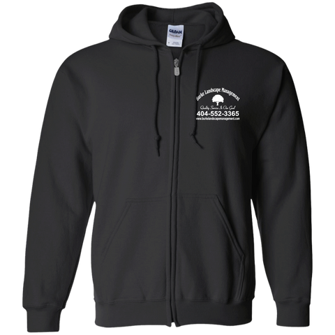 Burke Landscape Management G186 Gildan Zip Up Hooded Sweatshirt