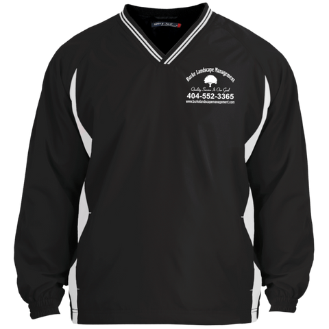 Burke Landscape Management TJST62 Sport-Tek Tall Tipped V-Neck Windshirt