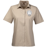 NFD&MA M545W Harriton Ladies' Snap Closure Short-Sleeve Shirt