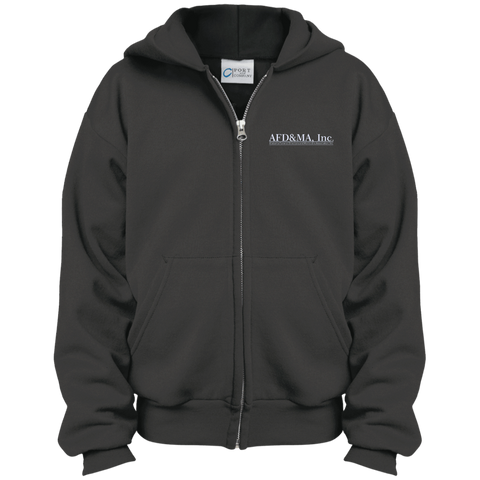 AFD&MA PC90YZH Port & Co. Youth Full Zip Hoodie