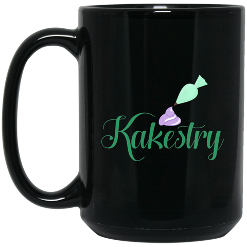 Kakestry BM15OZ 15 oz. Black Mug