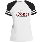 FK Jones Funeral Home DM476 Disctrict Ladies' Game V-Neck T-Shirt