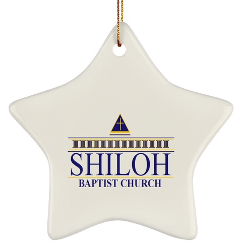 Shiloh Baptist Church SUBORNS Ceramic Star Ornament