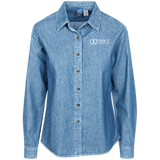 Trice Funeral Home LSP10 Port Authority Women's LS Denim Shirt