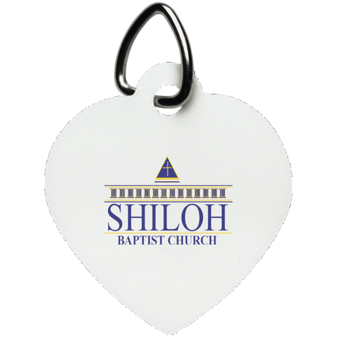 Shiloh Baptist Church UN5770 Heart Pet Tag