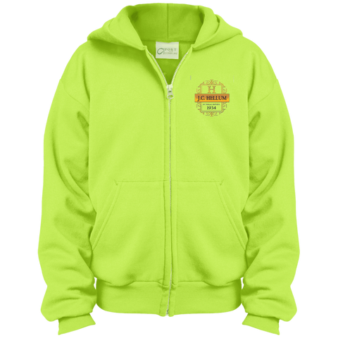 J.C. Hellum Funeral Homes PC90YZH Port & Co. Youth Full Zip Hoodie