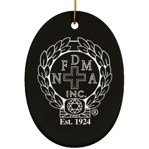 NFD&MA SUBORNO Ceramic Oval Ornament