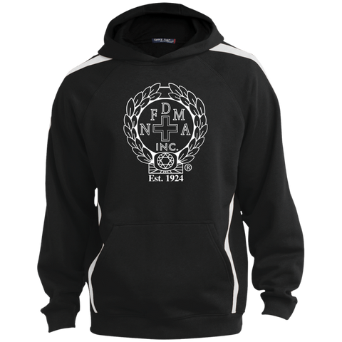 NFD&MA ST265 Sport-Tek Sleeve Stripe Sweatshirt with Jersey Lined Hood