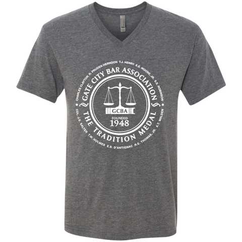 Gate City Bar NL6040 Next Level Men's Triblend V-Neck T-Shirt