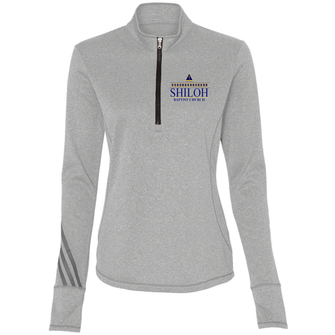 Shiloh Baptist Church A275 Adidas Ladies' Terry Heather 1/4 Zip