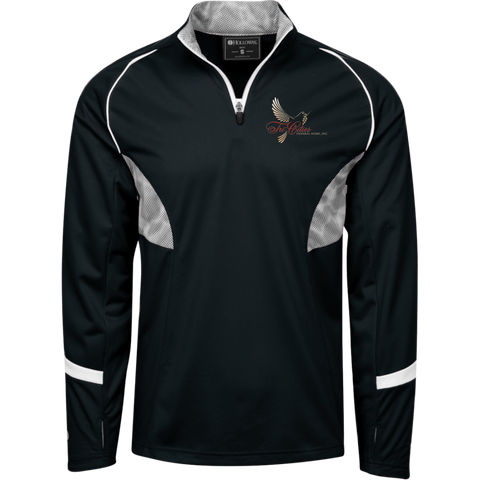 Tri-Cities Funeral Home 229124 Holloway 1/4 Zip Polyester Pullover with Camo Inserts