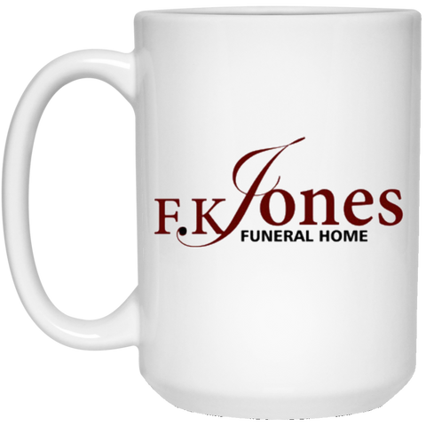 FK Jones Funeral Home 21504 15 oz. White Mug