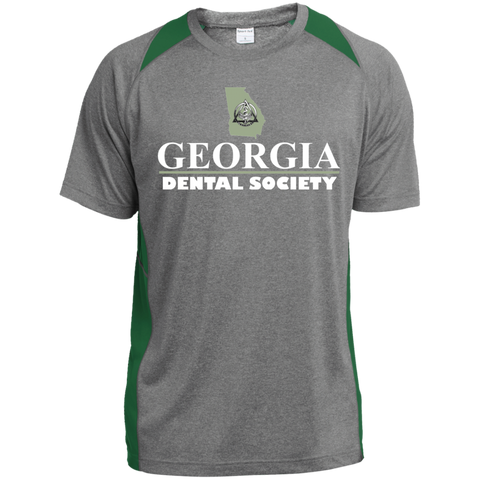 Georgia Dental Society (GDS) ST361 Sport-Tek Heather Colorblock Poly T-Shirt