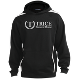 Trice Funeral Home ST265 Sport-Tek Sleeve Stripe Sweatshirt with Jersey Lined Hood