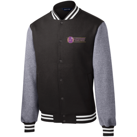 Lavenders Funeral Service ST270 Sport-Tek Fleece Letterman Jacket