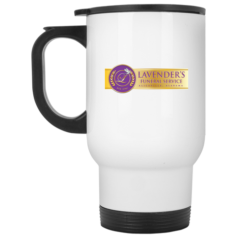 Lavenders Funeral Service XP8400W White Travel Mug