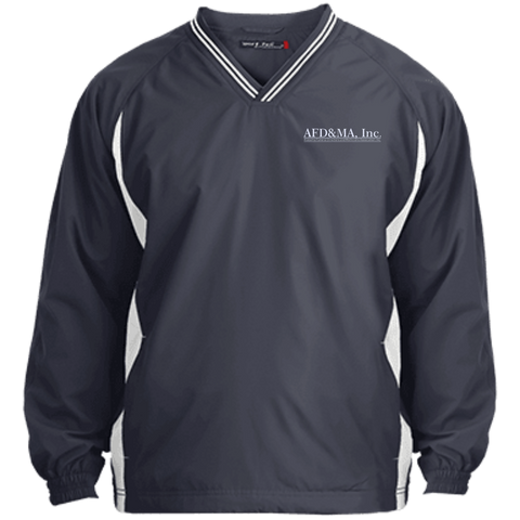 AFD&MA YST62 Sport-Tek Youth Tipped V-Neck Windshirt