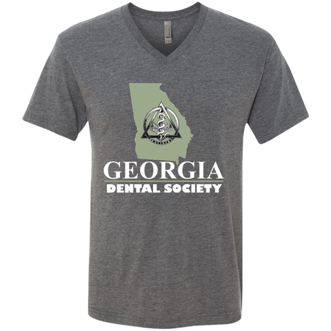 Georgia Dental Society (GDS) NL6040 Next Level Men's Triblend V-Neck T-Shirt