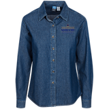 Shiloh Baptist Church LSP10 Port Authority Women's LS Denim Shirt